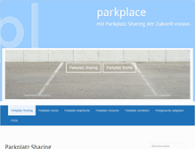 Tablet Screenshot of parkplace.de
